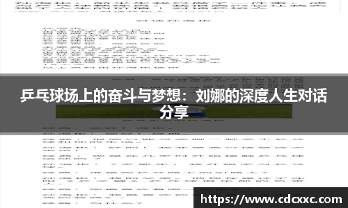 乒乓球场上的奋斗与梦想：刘娜的深度人生对话分享